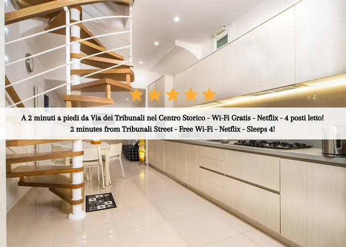 Centro Storico - Casa Con Wi-Fi E 4 Posti Letto In Via Dei Tribunali